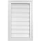 Ekena Millwork Vertical Surface Mount PVC Gable Vent: Functional, w/ 2"W x 1-1/2"P Brickmould Frame, 16"W x 26"H GVPVE16X2602SF - alternate 1
